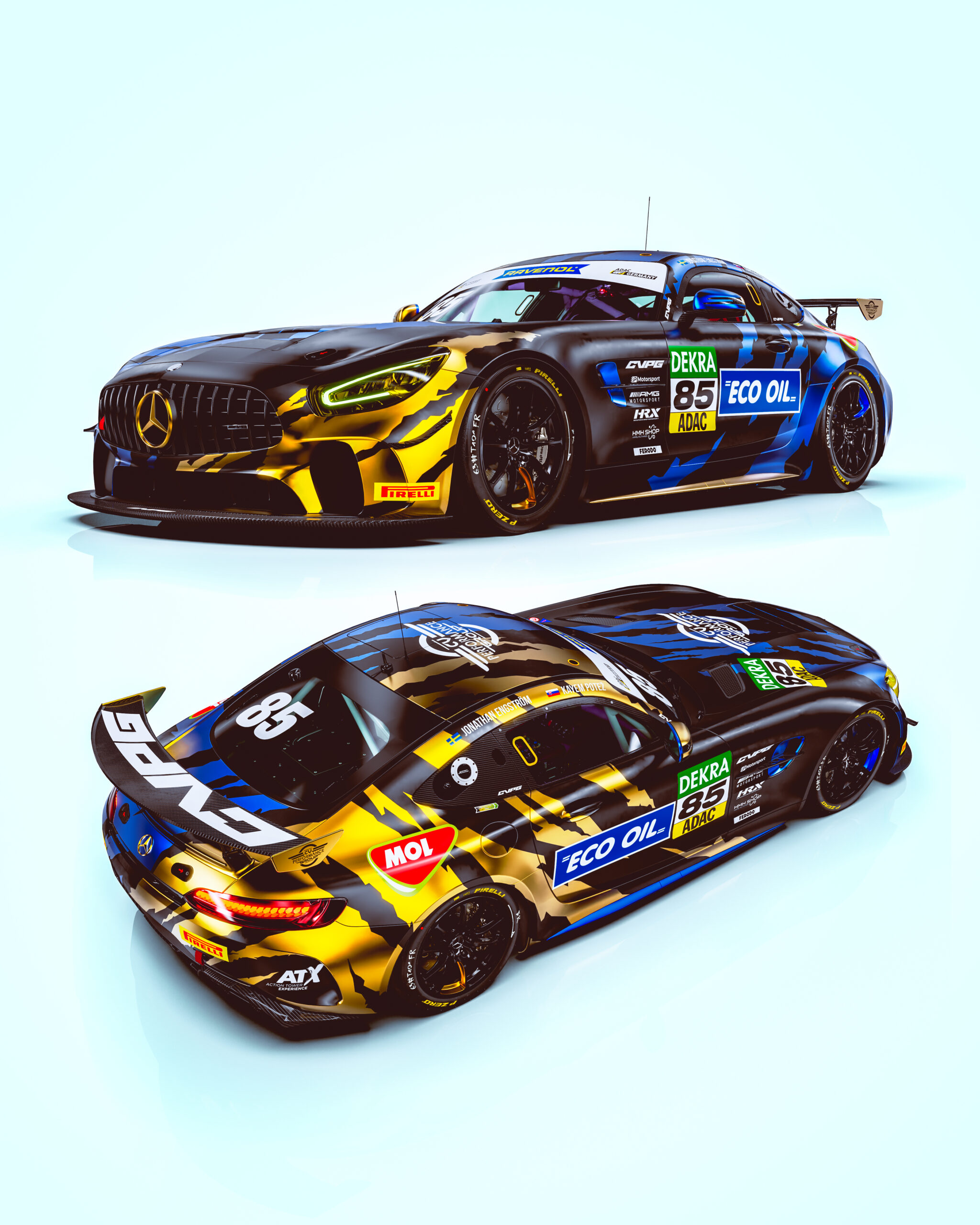CV Performance Group AMG GT4 Livery Design